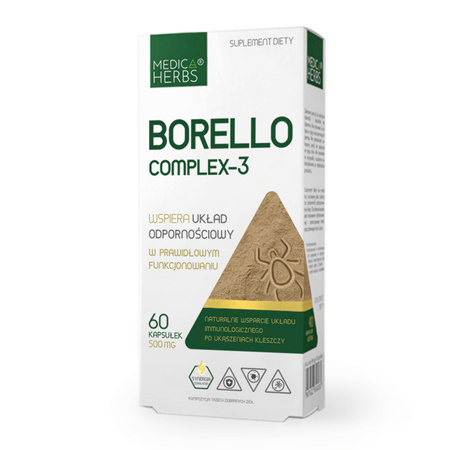 Medica Herbs Borello Complex-3 Bolerioza 500 mg - 60 kapsułek