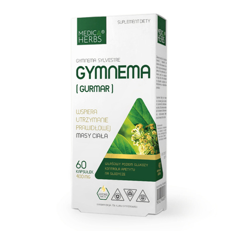 Medica Herbs Gymnema (Gurmar) 400 mg - 60 kapsułek