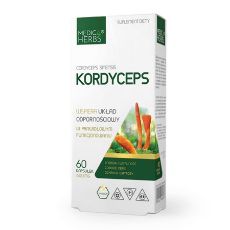 Medica Herbs Kordyceps 600 mg - 60 kapsułek