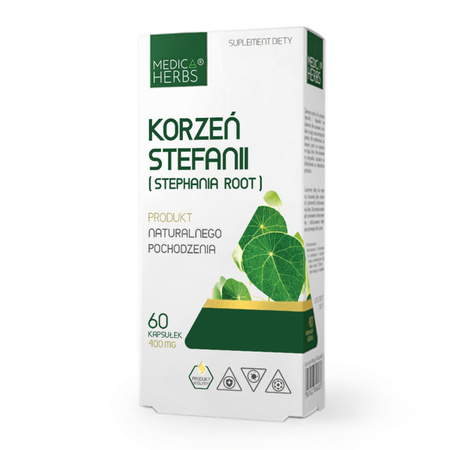 Medica Herbs Korzeń Stefanii (Stephania Root) 400 mg - 60 kapsułek