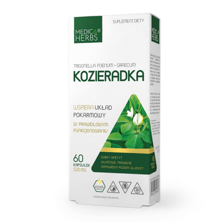 Medica Herbs Kozieradka 520 mg - 60 kapsułek