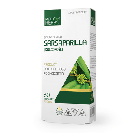 Medica Herbs Sarsaparilla (Kolcorośl) 450 mg - 60 kapsułek