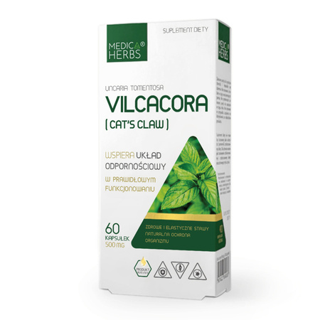 Medica Herbs Vilcacora (Cat’s Claw) 500 mg - 60 kapsułek