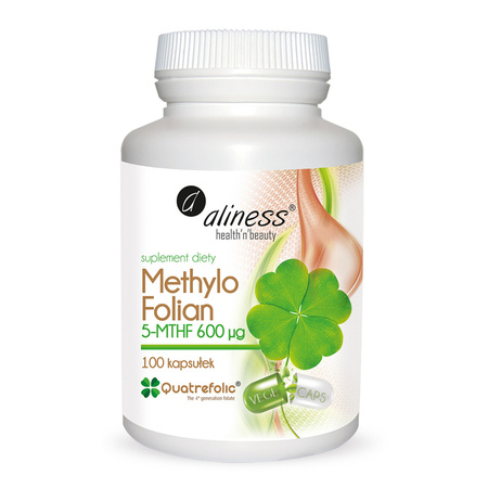 Methylo Folian 5-MTHF 600 µg (Kwas foliowy) 100 kapsułek