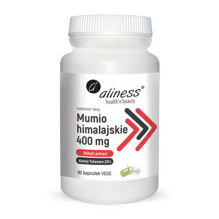 Mumio himalajskie (Shilajit extract) 400 mg (90 kaps) Aliness