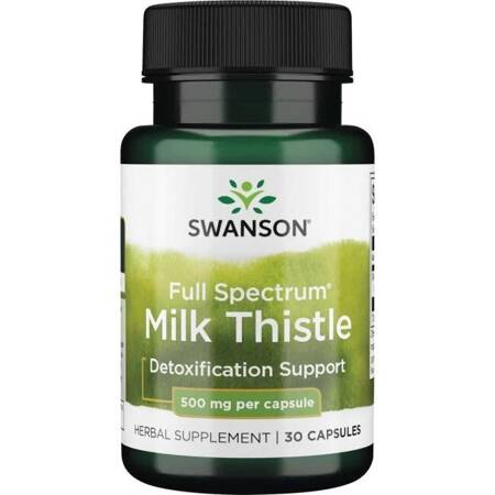 Ostropest Plamisty (Milk Thistle) 500 mg (30 kaps) Swanson
