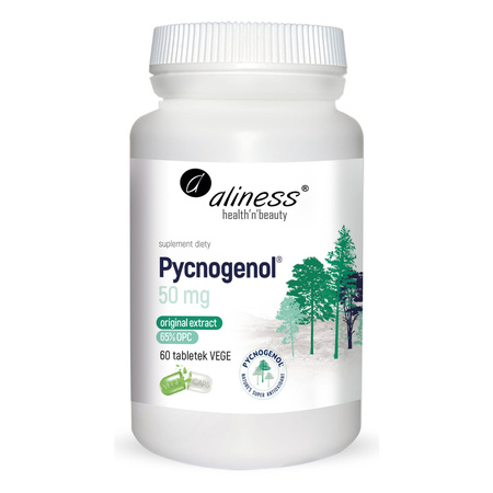 Pycnogenol Extract 65% 50 mg 60 tabletek Aliness