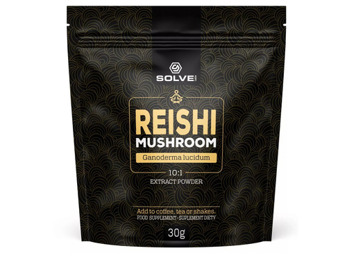 Reishi (Ganoderma Lucidum) Ekstrakt 10:1 (30 g) Mushroom Powder Solve Labs