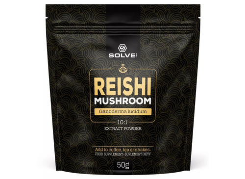 Reishi (Ganoderma Lucidum) Ekstrakt 10:1 (50 g) Mushroom Powder Solve Labs