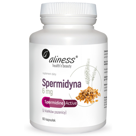 Spermidyna 6 mg z kiełków pszenicy (60 kaps) Aliness