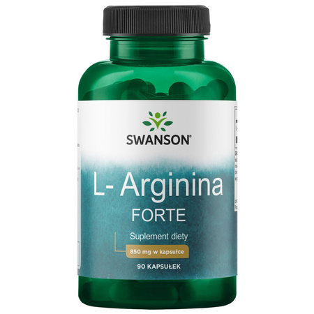 Swanson L-Arginine (L-Arginina) 850 mg 90 kapsułek