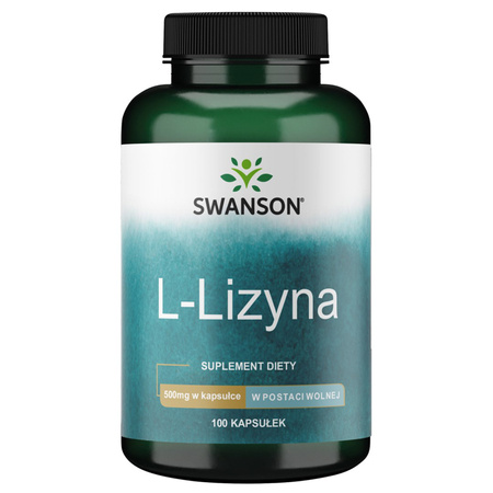 Swanson L-Lizyna (L-Lysine) 500 mg 100 kapsułek