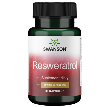Swanson Resweratrol 250 mg 30 kapsułek