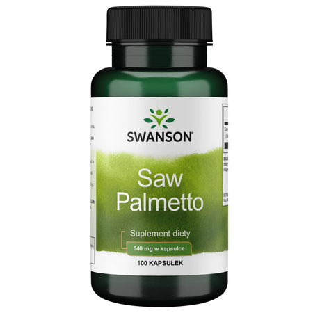 Swanson Saw Palmetto 540 mg (Palma sabałowa) 100 kapsułek