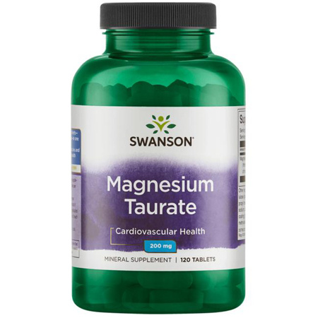 Swanson Taurynian Magnezu 100 mg 120 tabletek