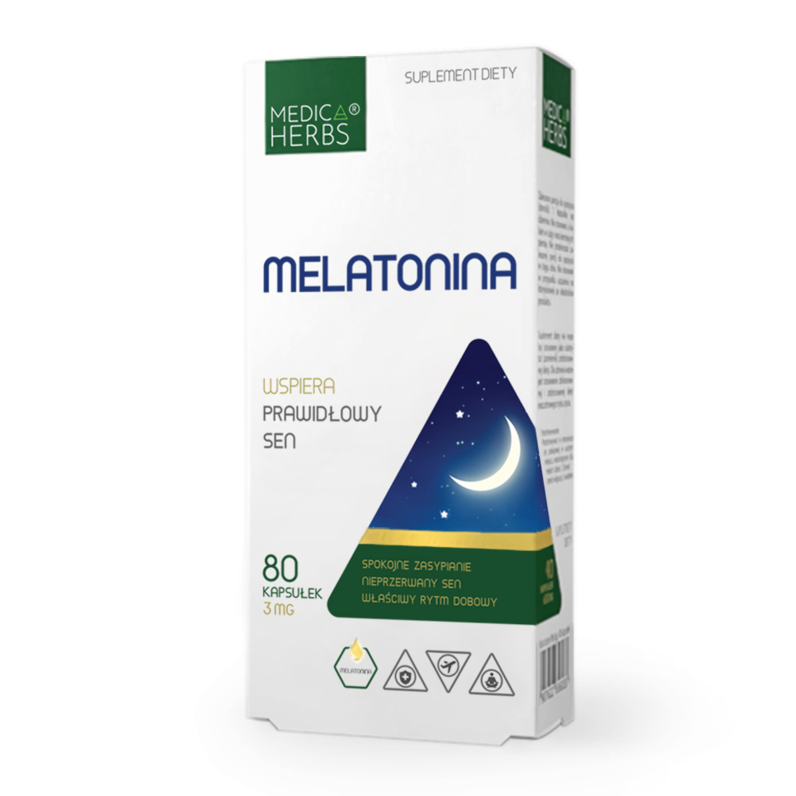 Medica Herbs Melatonina 3 Mg 80 Kapsułek Producenci Medica Herbs Suplementy Diety Forma 1559
