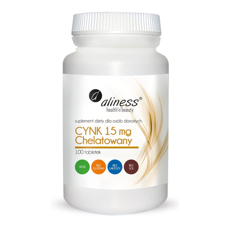 Aliness Cynk Chelatowany 15 mg 100 tabletek