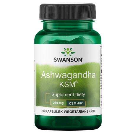 Ashwagandha KSM-66 250 mg (60 kaps) Swanson