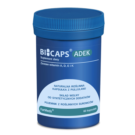 Bicaps ADEK Complex Witamina A D E K2 MK-7 (60 kaps) ForMeds