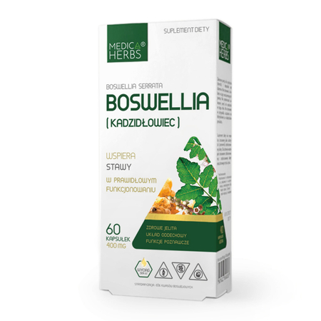 Boswellia (Kadzidłowiec) 400 mg 60 kapsułek Medica Herbs 