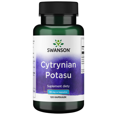 Cytrynian Potasu 99 mg 120 kapsułek Swanson