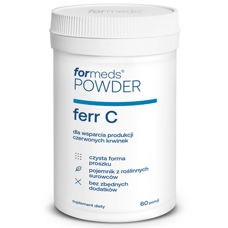 F-FERR C Żelazo + Witamina C w proszku (43,42 g) 60 porcji ForMeds 