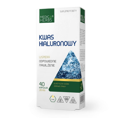 Kwas Hialuronowy 210 mg (40 kaps) Medica Herbs