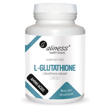 L-Glutathione Glutation Zredukowany 500 mg (100 kaps) Aliness