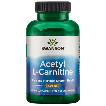 L-Karnityna ALC (Acetyl l-karnityna) 500 mg (100 kaps) Swanson