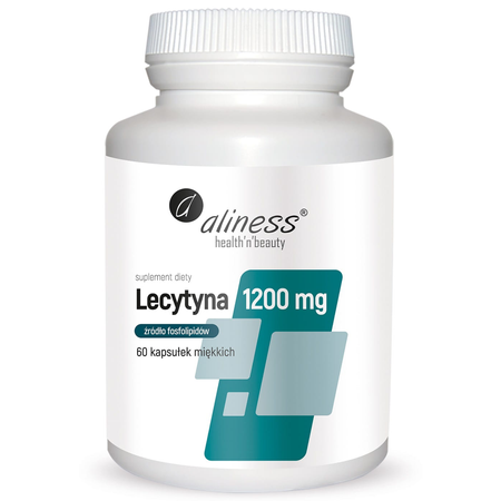 Lecytyna 1200 mg 60 kapsułek Aliness