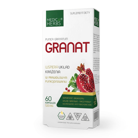 Medica Herbs Granat 520 mg - 60 kapsułek