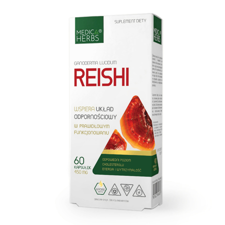 Medica Herbs Reishi (Ganoderma lucidum) 450 mg - 60 kapsułek
