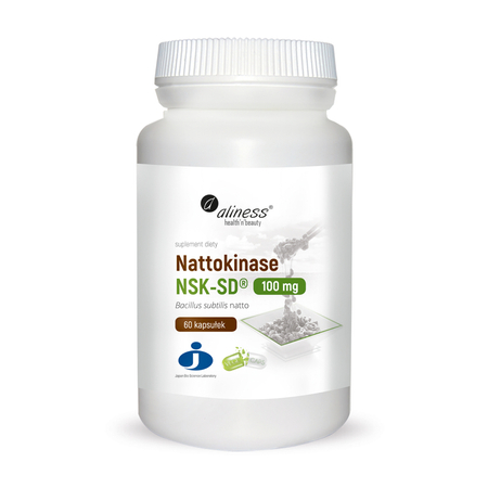 Nattokinase NSK-SD 100 mg (Nattokinaza) 60 kapsułek Aliness