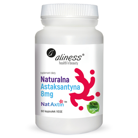 Naturalna Astaksantyna NatAxtin 8 mg (60 kaps) Aliness