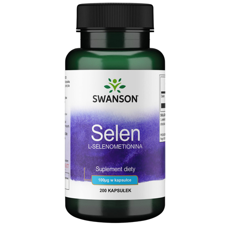 Selenium L-selenometionina 100 mcg (200 kaps) Swanson