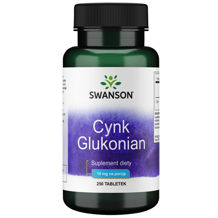 Swanson Cynk (Glukonian) 30 mg 250 tabletek