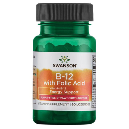 Swanson Witamina B12 + Kwas Foliowy 60 tabletek