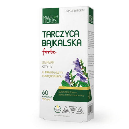 Tarczyca Bajkalska FORTE 550 mg (60 kaps) Medica Herbs 