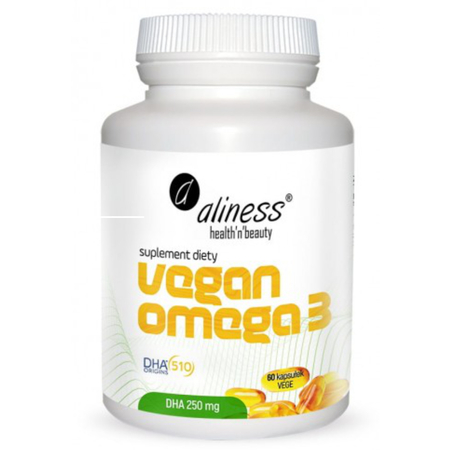 Vegan Omega-3 DHA 250 mg (60 kaps) Aliness