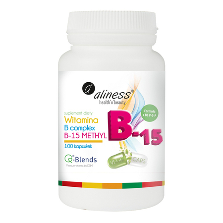 Witamina B Complex B15 Methyl Witaminy z grupy B (100 kaps) Aliness