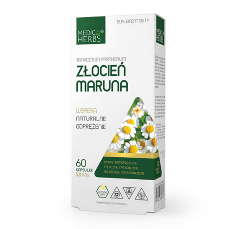 Złocień Maruna 520 mg 60 kapsułek Medica Herbs